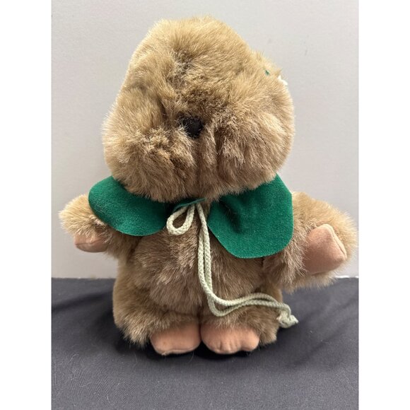 Vintage 1991 Mouseketoys Ewok Plush Teddy Bear Stuffed Animal With Green Cape 11 - Picture 1 of 10